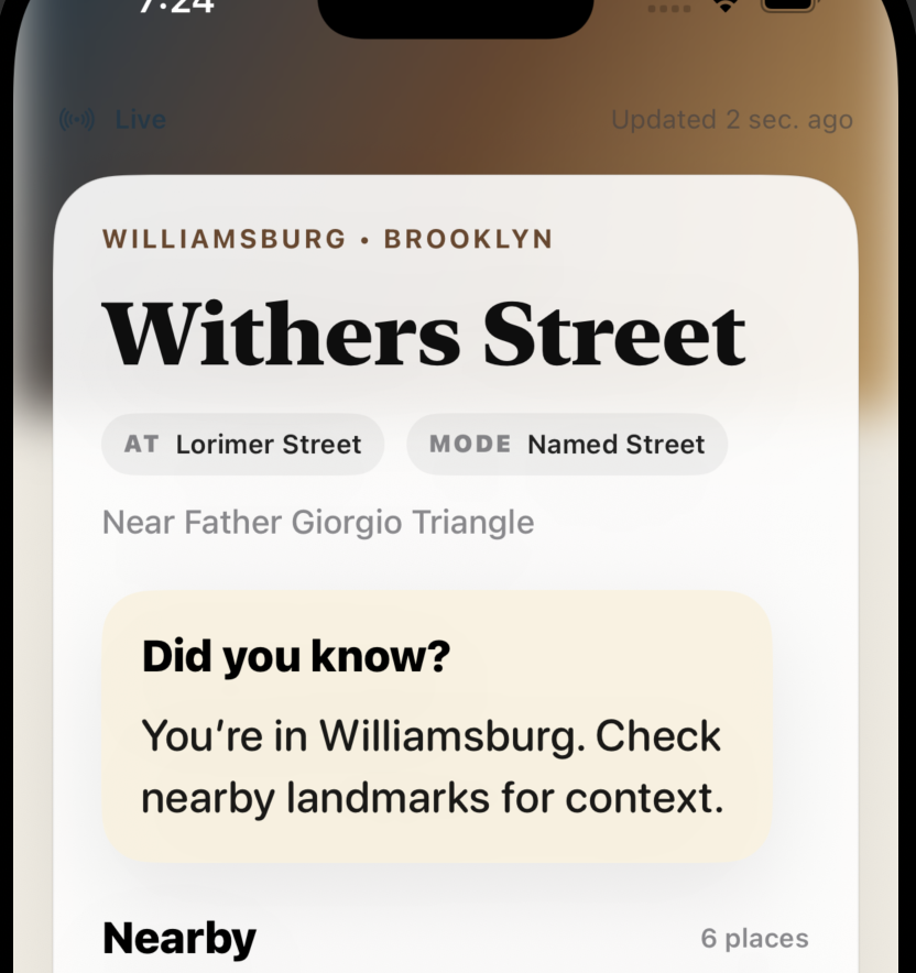 NYC Street History screenshot